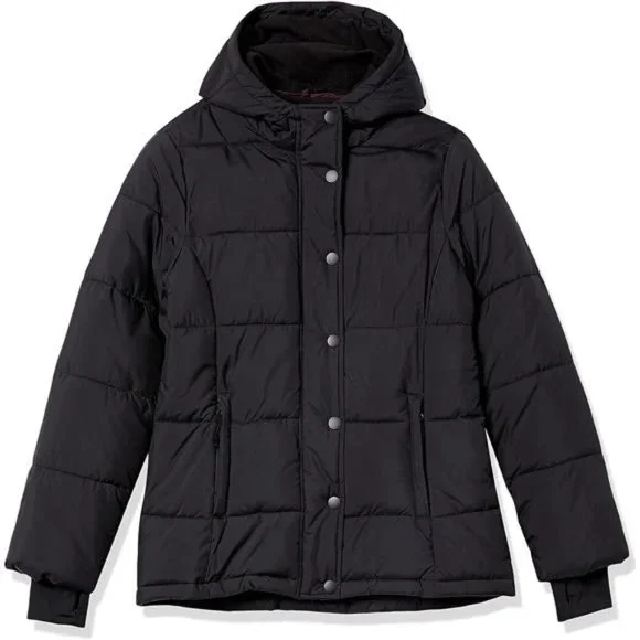 Women's Heavyweight Long-Sleeve Hooded Puffer Coat - Picture 6 of 6